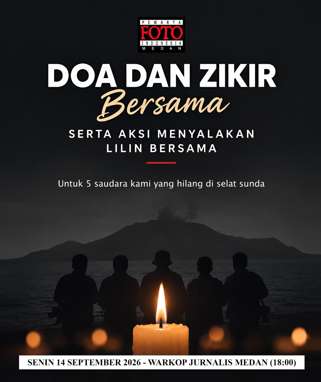 IDNC BANNER Doa dan Dzikir Jurnalis Hilang di Perairan Anak Krakatau_Gratis